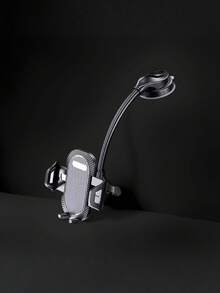 1 Stück universelle Auto Windschutzscheiben Handyhalterung mit flexiblem langem Arm, 360 Grad Drehung, Handyhalter kompatibel mit iPhone und Android Smartphones, sicher und stabil, Freisprechzubehör, perfektes Geschenk für Geburtstag, Familie, Freunde, Fahrer, unverzichtbar - Schwarz - Übersicht 7