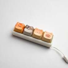 MINKOJA 1个猫咪键帽，3D打印底座，减压键，测试轴，可拆卸键帽 - 彩色 - 查看 11