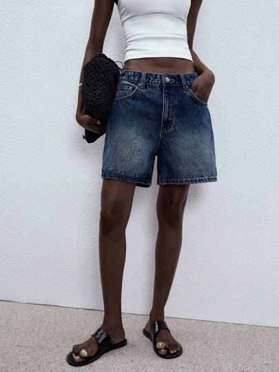 ATUI Studio Women's Casual Low-Waist Denim Shorts, Summer