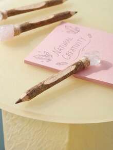 Joivida 1Pc/3Pcs Creative Wooden Ballpoint Pen Set For DIY Signatures And Drawing, Perfect Holiday Gift - multicolor - View 3