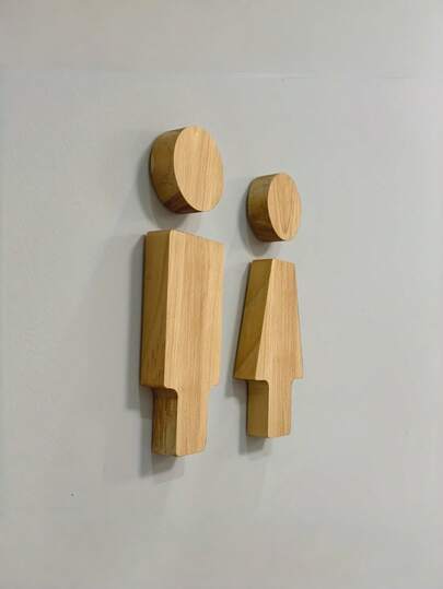 1/2 Tấm Biển Nhà Vệ Sinh Bằng Gỗ, Biển Trang Trí Cửa Nhà Vệ Sinh, Trang Trí Tường Phòng Tắm, Biển Treo Nhà Phong Cách Nông Trại Hiện Đại, Thích Hợp Cho Nhà Ở, Văn Phòng, Khách Sạp, Nhà Hàng, Quán Cà Phê, Quà Tặng Tân Gia, Trang Trí Nhà Bằng Gỗ Mộc Mộng, Biển Gỗ Nghệ Thuật Trang Trí Nhà Cửa