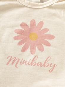 5件装女婴日常印花短袖连体衣 - 彩色 - 查看 4