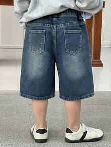 DAZY Young Boy Casual Loose Fit Jeans With Slant Pockets - Dark Wash - View 2