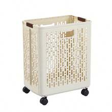 Giỏ đựng quần áo bẩn gấp gọn - 1 Thùng đựng quần áo bẩn hình chữ nhật cổ điển có tay cầm, thích hợp trang trí nhà cửa, phòng ngủ, phòng tắm và ký túc xá. - Nhiều màu - Xem 6