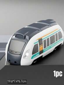 MINKOJA 1辆卡通玩具车，双向电动高速轨道，仿真火车模型，惯性玩具，益智玩具 - 彩色 - 查看 10