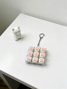 Llavero antiestrés, diseñado con teclas de teclado, adecuado para adultos como juguete para los dedos, con un anillo de presión con los dedos y que sirve como herramienta calmante. - Multicolor - Ver 5