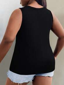 Maweii Women's Casual Tank Top - Black - View 2