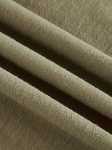 Driftmere Pantalones rectos de pierna suelta con cintura de cordón de unicolor para hombres Día del Padre – Una guía de regalos del Día del Padre - Verde militar - Ver 7