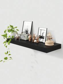 1 Kệ treo tường dày, kệ treo tường cỡ lớn chịu lực tốt, phù hợp cho phòng ngủ, phòng khách, nhà bếp, văn phòng và nhiều nơi khác, cung cấp không gian lưu trữ và trưng bày rộng rãi trên tường. - màu đen - Xem 5