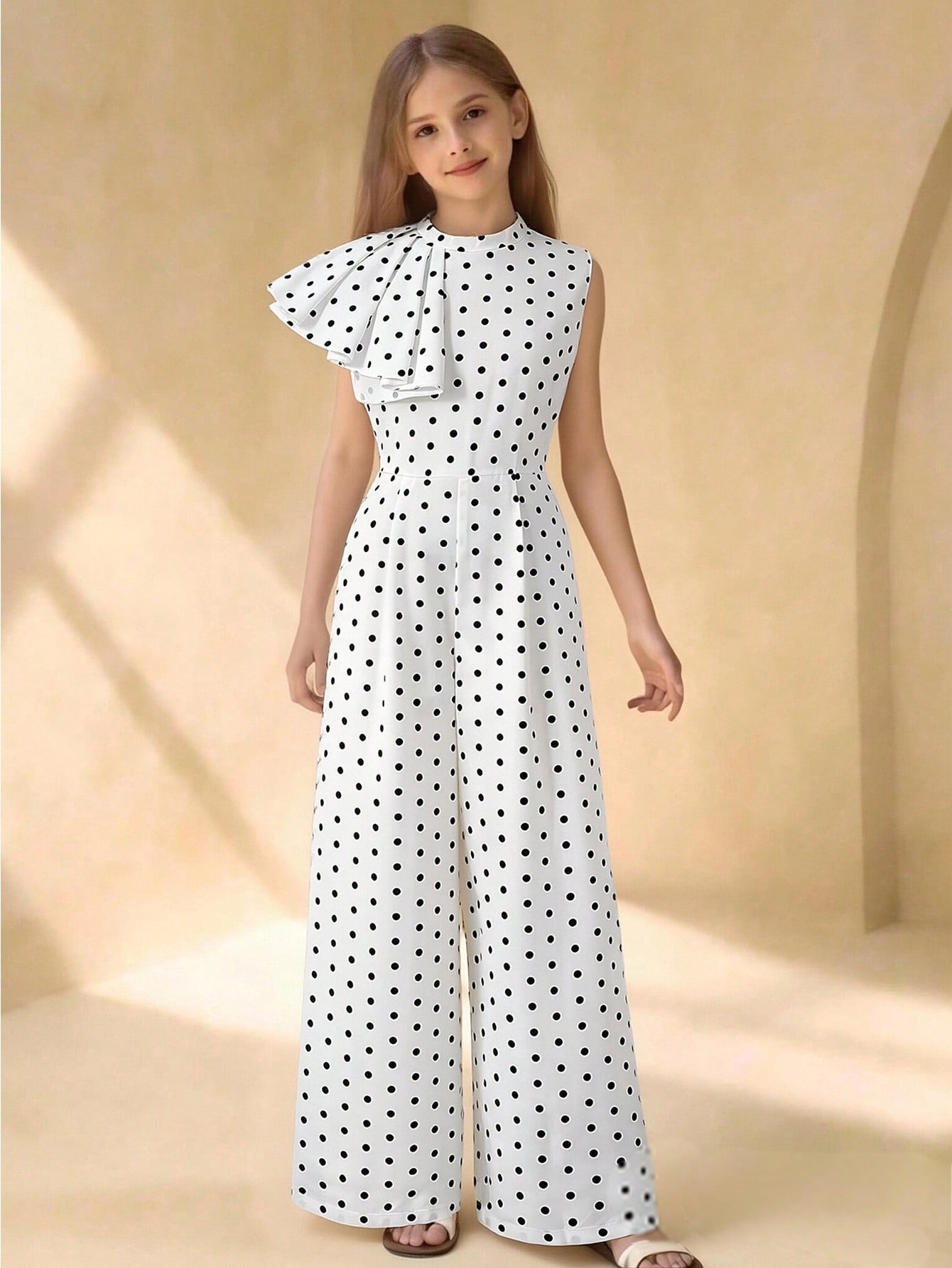 SHEIN قطعة واحدة جمبسوت صيفية/ربيعية كاجوال للفتيا...