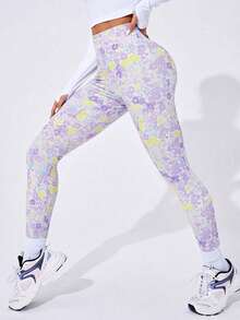 Sovereign Charm Women Sports Leggings - Multicolor - View 2