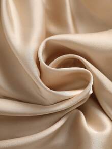 GlowEve Áo kiểu nữ dáng chữ A xếp ly thanh lịch với chất liệu bóng mượt và cổ áo bất đối xứng, phù hợp cho công sở, đi làm và mặc hàng ngày, mùa xuân/hè. - Rượu sâm banh - Xem 5