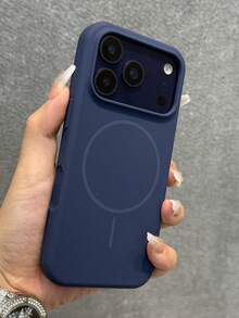 柔软硅胶腕带手机壳，兼容 17Pro Max、17、16、15、14、13、12、11 Pro Max Plus，防震保护壳。 - 深藍 - 查看 5