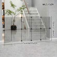 Pet Gate Fence, Small Cat Isolation Door, Dog Barrier, Indoor Dog Fence, Stair Railing, Balcony Guardrail - Multicolor - View 10