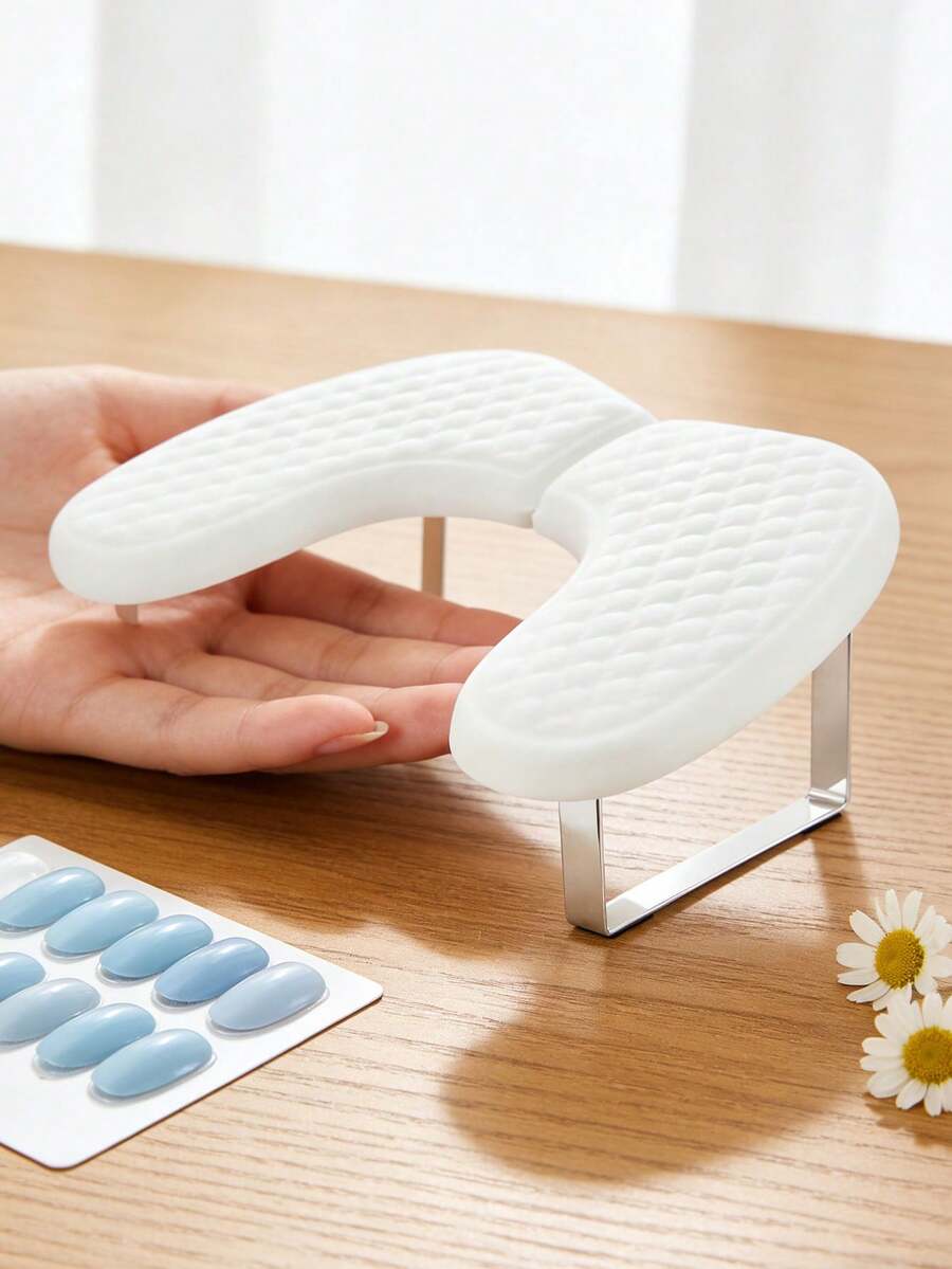 Giá đỡ dụng cụ làm móng hình chữ U, giá để tay làm móng, kệ đựng dụng cụ làm móng, dụng cụ làm móng hình chữ U, đồ dùng làm móng; chất liệu cực kỳ mềm mại và mịn màng, không mùi. - Nhiều màu - Xem 1