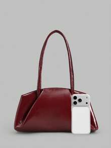 Ontre Ladies' Shoulder Bag - Burgundy - View 3
