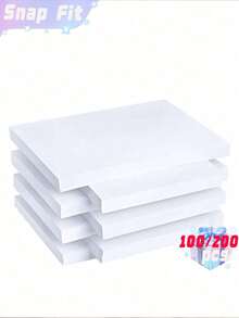 100/200张A4复印纸，70克白色激光复印纸，办公用品打印纸，学习用品，返校季 - 白色 - 查看 1