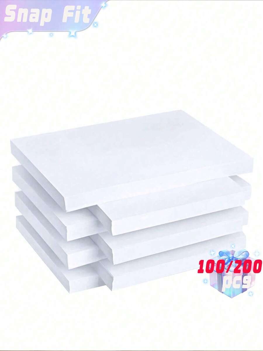 100/200张A4复印纸，70克白色激光复印纸，办公用品打印纸，学习用品，返校季 - 白色 - 查看 1