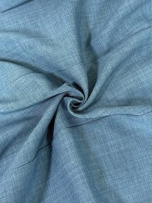 GlowEve CURVE Blazer de manga larga de talla grande para mujer, de un solo botonadura, con cuello muescado, de unicolor, versátil y apropiado para el trabajo - Azul - Ver 6