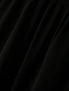 GlowEve CURVE Áo kiểu nữ cỡ lớn chất liệu chiffon dệt, cổ bẻ, không tay, dáng rộng, thanh lịch, thích hợp mặc hàng ngày, mùa xuân/hè. - màu đen - Xem 5