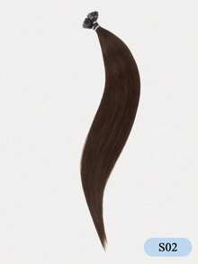 Extensiones de cabello humano con punta plana, extensiones de cabello humano rectas invisibles y sin costuras, color natural, 16-22 pulgadas, 50g, extensiones de cabello humano con punta de queratina suave, para agregar longitud y volumen para bodas, uso diario y fiestas - Multicolor - Ver 20