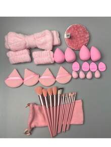 Bộ cọ trang điểm, dụng cụ trang điểm chuyên nghiệp hoàn chỉnh, lý tưởng cho người mới bắt đầu. - Nhiều màu - Xem 13