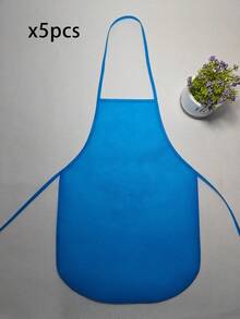 1/5/10pcs Aprons, Suitable For Children, Teens And Artists - Durable Non-Woven Fabric, Perfect For Classroom, Kitchen, Crafts And Party Activities, Children's Art Supplies, Craft Aprons, Fun Design. - Multicolor - View 6