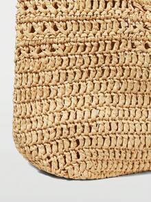 MOTF FASHION TEMPERAMENT HAND-WOVEN WOMEN'S BAGS - Beige - View 7