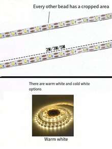 1 PC LED COB Strip Light 5V With Touch Sensor For Dimmable Brightness Control, Available In Warm Light / White Light / Natural Light. DIY Strip Light 1M-5M For Bedroom, Wardrobe, Office, Corridor, Stairs, Kitchen, Hallway, DIY-Shaped Lighting. - Touch - View 3