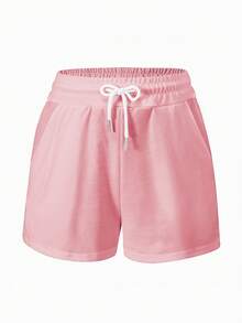EMERY ROSE Bộ đồ nữ cỡ lớn, áo tay ngắn dáng rộng, quần short hồng, họa tiết hoa ly, sản phẩm bán chạy nhất mùa hè. - Nhiều màu - Xem 5