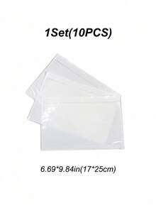 Shipping Label Sleeves 6.69*9.84in(17*25cm)- Strong Adhesive Back For Secure Package Labeling, Protects Documents With Packing Slip Pouches -Packing Sleeves For Mailing And Packaging - 17*25cm - View 9