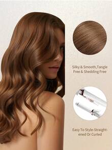 4PCS With 8 Clips Straight Clip In Hair Extensions 100% Real Human Hair Color 4# Light Brown 12-18 Inch Double Weft Invisible Clip Hair Extensions Remy Natural Human Hair For Women Girl Daily Full Head Use - S4 - View 9
