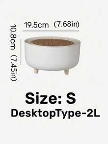 1 件便携式垃圾桶，厨房，浴室，家居，家居用品 - 白色 - 查看 16