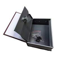 Decorative Book Safe Box With Key Lock, Realistic Book Design For Home Bookshelf, Store, Coin Bank, Document Storage - red - View 7