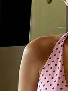 Áo tank top cổ yếm buộc dây sau lưng in kỹ thuật số dành cho nữ - Nhiều màu - Xem 3