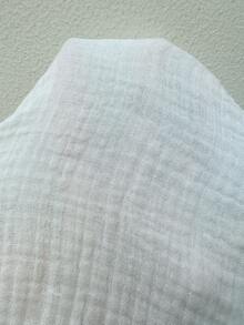 Sunnyshic 复古别致无袖花卉蕾丝边荷叶边迷你连衣裙，甜美公主风，百搭夏季度假休闲连衣裙 - 白色 - 查看 7