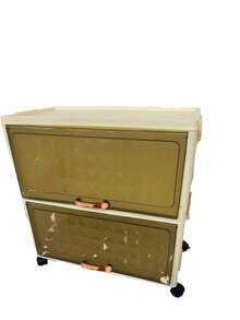 1PC 50cm/19.6in Wide Plastic Storage Cabinet, Flip-Top Foldable Storage Box, Wardrobe Organizer Box, Kitchen & Dining Utensil Cabinet, Kitchen Storage Rack, Living Room Toy Cabinet, Slim Gap Organizer, Kitchen Slim Storage Cabinet, Christmas & Halloween Gift, Portable Clothes Cabinet, Under Bed Storage - Transparent - View 5