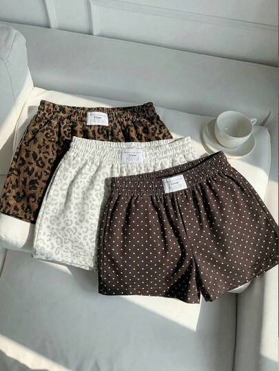 Comfortcana Bộ 3 quần short nữ thoải mái, quần short chấm bi, quần short họa tiết da báo nhạt, quần short họa tiết da báo nâu đậm, quần short vải dệt thường ngày, phù hợp cho mặc hàng ngày, đi làm, hẹn hò, tụ họp, mùa thu/đông/hè, Giáng sinh, Năm mới, Lễ Tạ ơn, tiệc tùng, đám cưới, bãi biển, lễ tốt nghiệp, thời trang, thanh lịch, thường ngày, đi chơi, hẹn hò, đặt chỗ, đi làm, lấp lánh, Ngày lễ tình nhân, sang trọng, kỳ nghỉ, thường ngày, Y2K, đi chơi, lễ tốt nghiệp và các dịp khác.