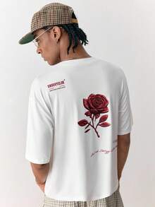 Men's White Short-Sleeve T-Shirt By SWAVVY, Summer - 白色 4 - 查看 6