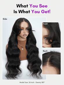 ALL READY WIG 6x5 Wear&Go 无胶窗帘刘海蓬松波浪人发假发预拔漂白结预切透明融化蕾丝封口假发 180% 密度度假服装旅行节舞会户外角色扮演校园学校海滩婚礼露营假日服装夏季服装度假氛围魅力优雅休闲 Y2k 时尚风格 Ss25 关键词 - SNatural - 查看 6