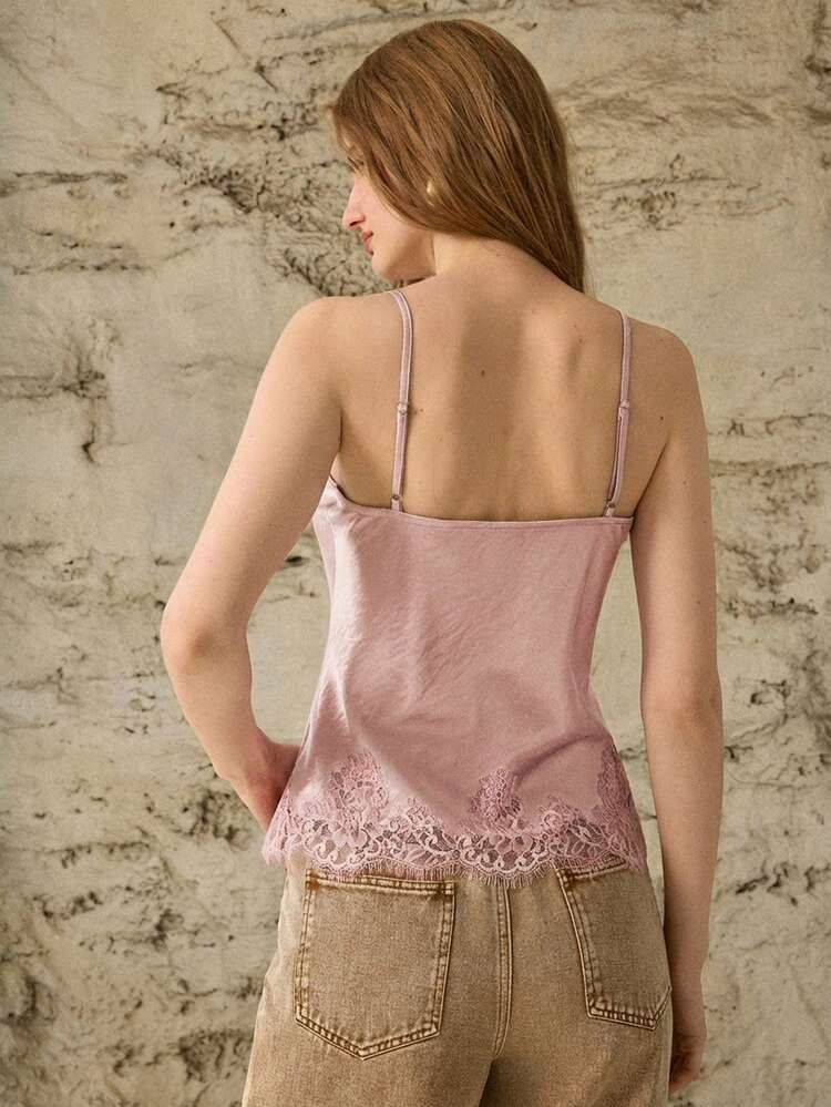 WOMEN'S LACE PATCHWORK CAMISOLE TOP, SPRING/SUMMER