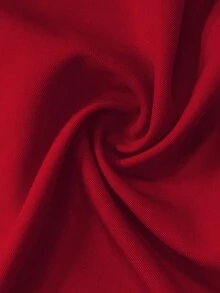 GlowEve CURVE 大码女式纯色缺角领单排扣休闲百搭通勤长袖西装外套 - 酒紅色 - 查看 5