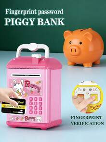 MINKOJA 1 Stück, Kinder ATM Bargeldbox, cartoon-förmiger Astronaut/Bär/Pony Sparschwein, kreative Aufbewahrungsbox, Kindergeburtstags-Geschenkspielzeug, Schlüsselaufbewahrungsschrank, Teenager-Spielzeug, Ostern, Ostergeschenk, Kindertag - Verschiedenfarbig - Übersicht 9