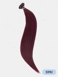 Extensiones de cabello humano con punta plana, extensiones de cabello humano rectas invisibles y sin costuras, color natural, 16-22 pulgadas, 50g, extensiones de cabello humano con punta de queratina suave, para agregar longitud y volumen para bodas, uso diario y fiestas - Multicolor - Ver 28