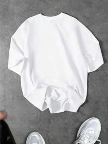 Sport MetroGents 男士字母印花短袖运动T恤 - 黑色 - 查看 2