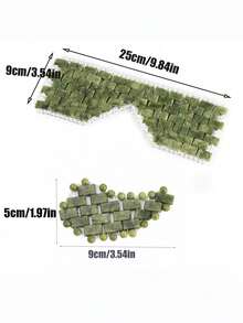 1pc Natural Jade Eye Mask, Xiuyan Jade Cooling Eye Mask, Hand-Woven Jade Eyelids, Cooling And Protective Eye Mask - Green - View 3