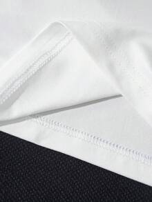 Manfinity Joysei Áo thun thêu họa tiết sao biển và vỏ sò mùa hè, dáng rộng, tay ngắn, kiểu dáng thường ngày, áo thun in hình, áo thun in hình dành cho nam. - Nhiều màu - Xem 4