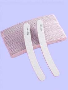 Bộ 5 dũa móng tay cong chuyên nghiệp màu xám, độ nhám 100/180, dụng cụ làm móng, dụng cụ làm móng nghệ thuật, đồ dùng học tập, móng tay, dụng cụ làm móng giả. - Xám - Xem 6