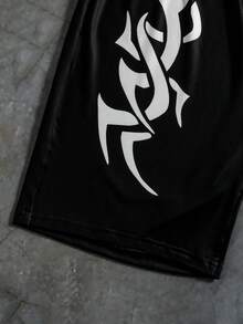 Coolqubz Bộ đồ 2 mảnh cho bé trai tuổi teen: Áo thun ngắn tay cổ tròn tối giản + Quần, Áo thun chủ đề Tượng Nữ thần Tự do mùa hè, Áo thun in hình phong cách Y2K, Áo thun thời trang đường phố, Trang phục cho bé trai tuổi teen, Áo thun in hình Tượng Nữ thần Tự do, Áo in họa tiết, Áo thun phong cách đường phố, Áo thể hiện thông điệp tự do. - màu đen - Xem 7