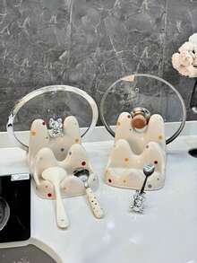 Joivida 1Pc Light Luxury Double-Layer Pot Lid & Cutting Board Rack - Multicolor - View 8